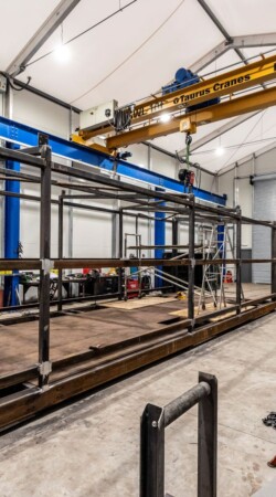 Temporary industrial building installed for Mc Quillen Boiler Services
