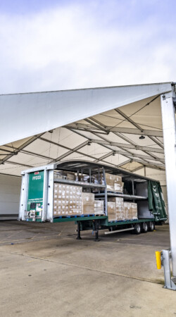 covered protection for product loading process